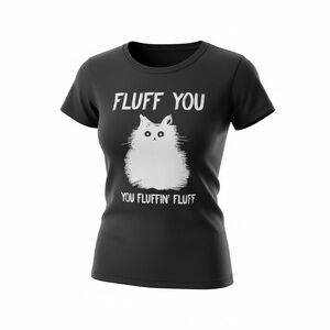 Women’s Funny Swearing Cursing Kitty Tee